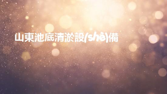山東池底清淤設(shè)備價(jià)格大揭秘！為何如此搶手？
